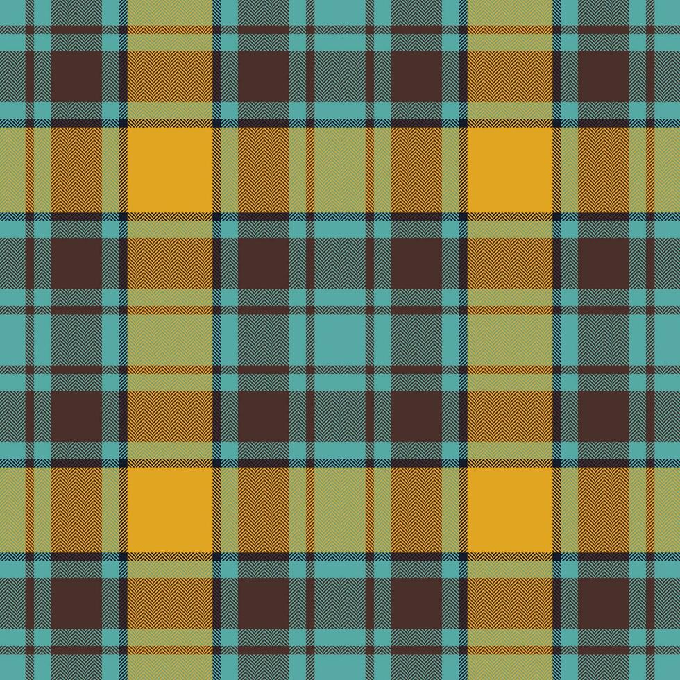 Plaid seamless pattern. Check fabric texture. Vector textile print.