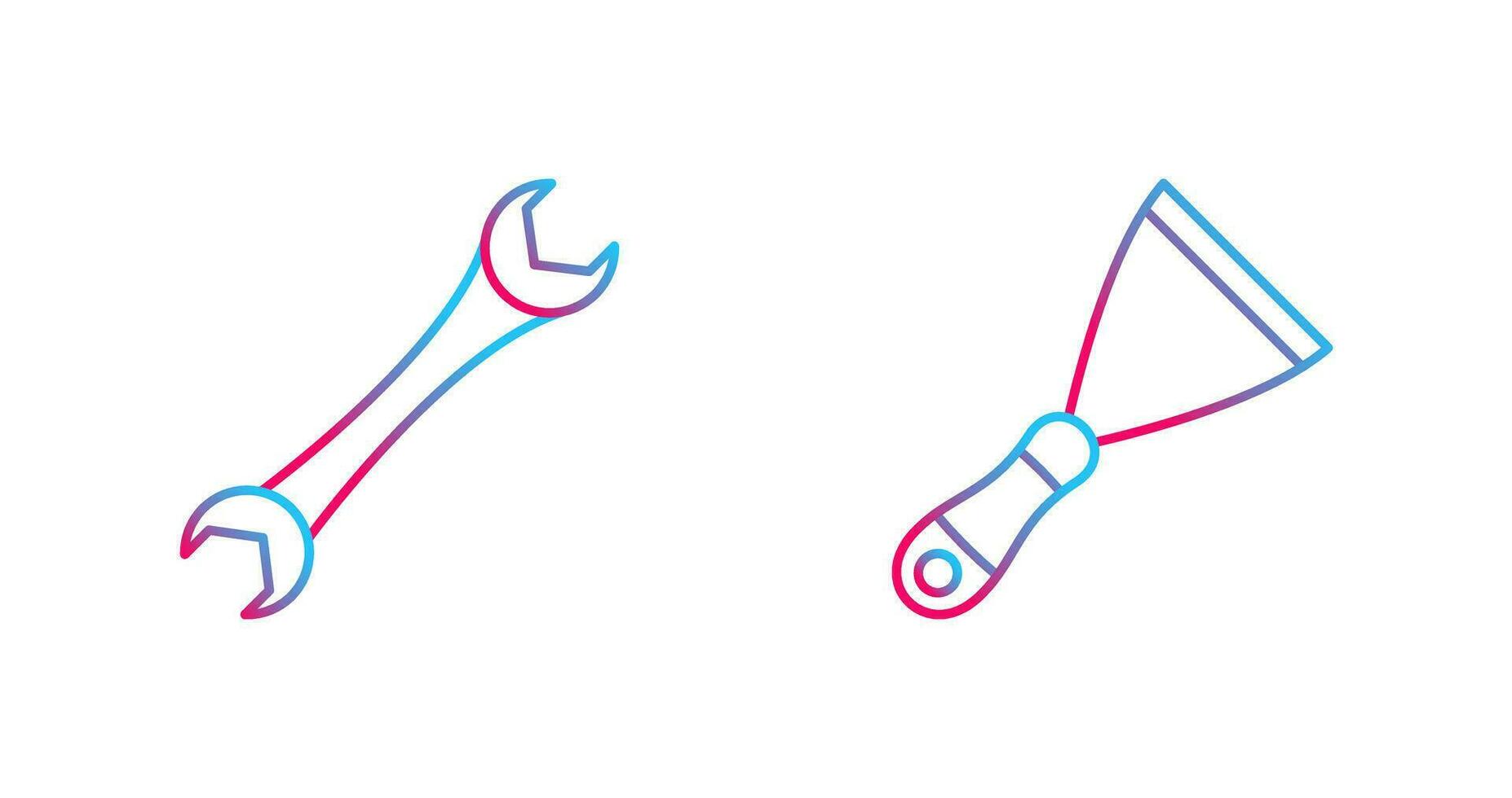Spanner and Spatula Icon vector