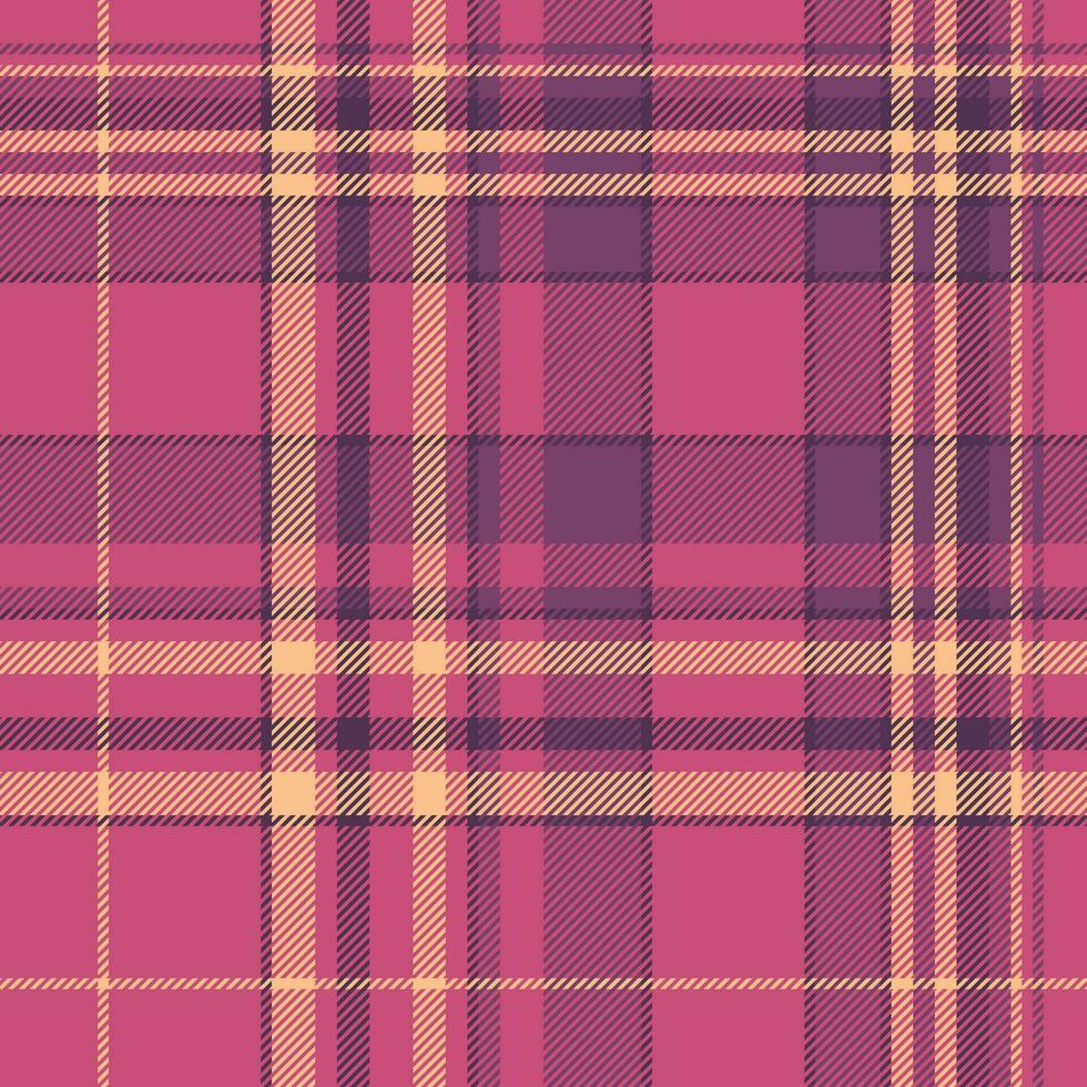 Plaid check textile of pattern fabric background with a texture seamless vector tartan.