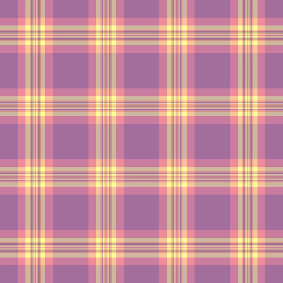 Check pattern seamless of plaid tartan texture with a vector fabric textile background.