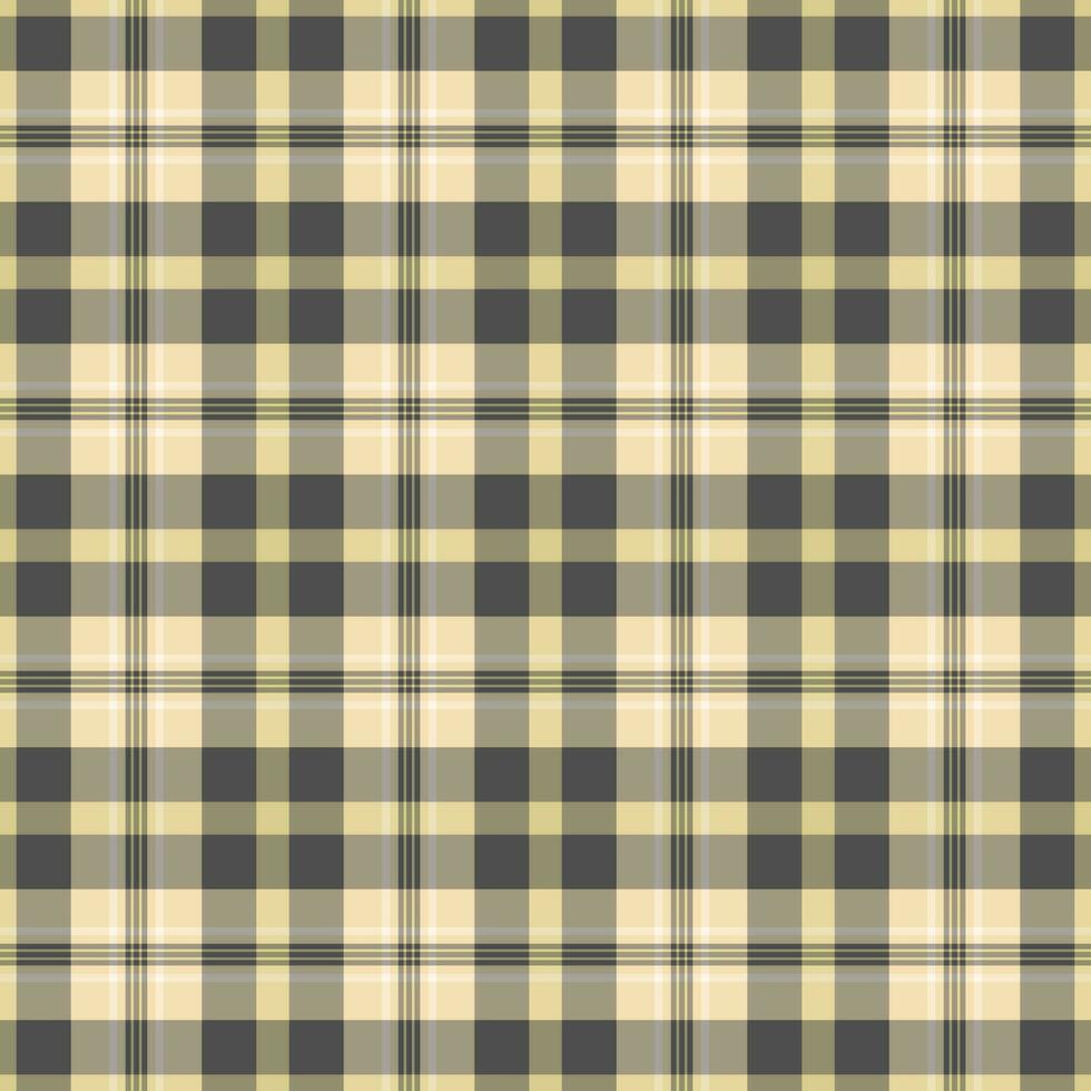 Plaid check texture of tartan fabric seamless with a vector pattern background textile.