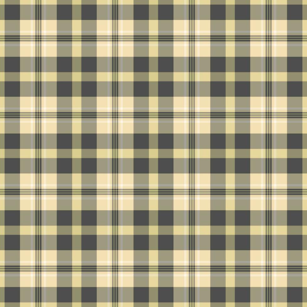 Plaid check texture of tartan fabric seamless with a vector pattern background textile.