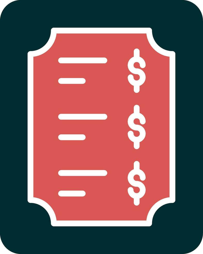 Price List Vector Icon
