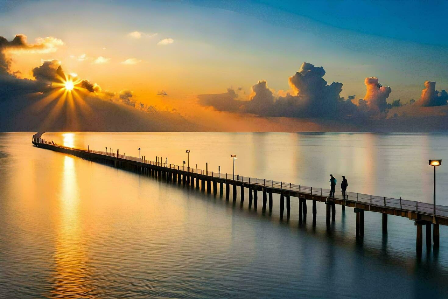 photo wallpaper the sky, sky, clouds, sea, water, sky, sea, water,. AI-Generated