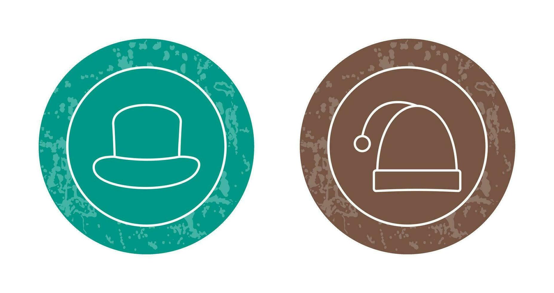 Hat and Christmas Icon vector