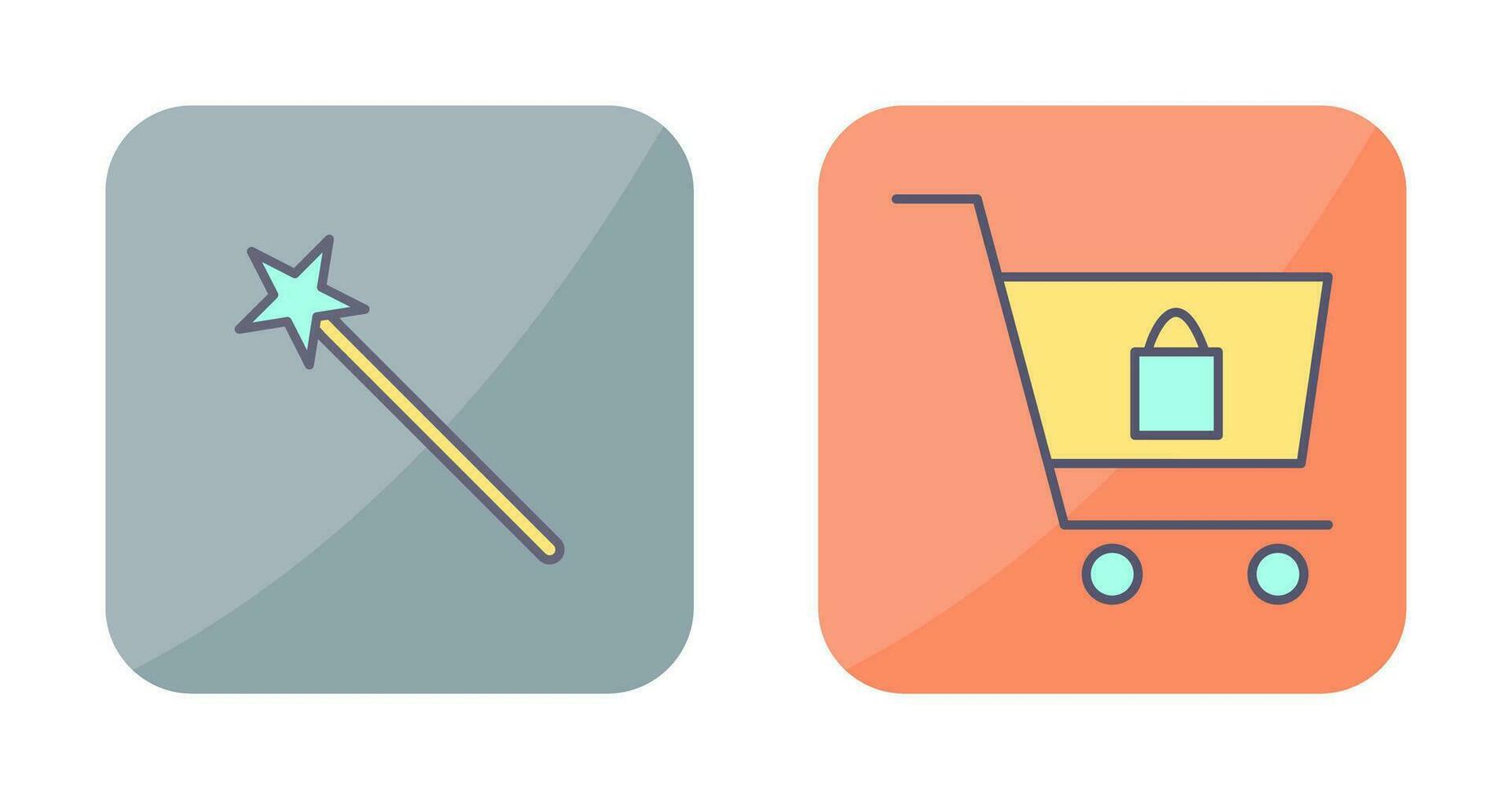 magic and shopping  Icon vector