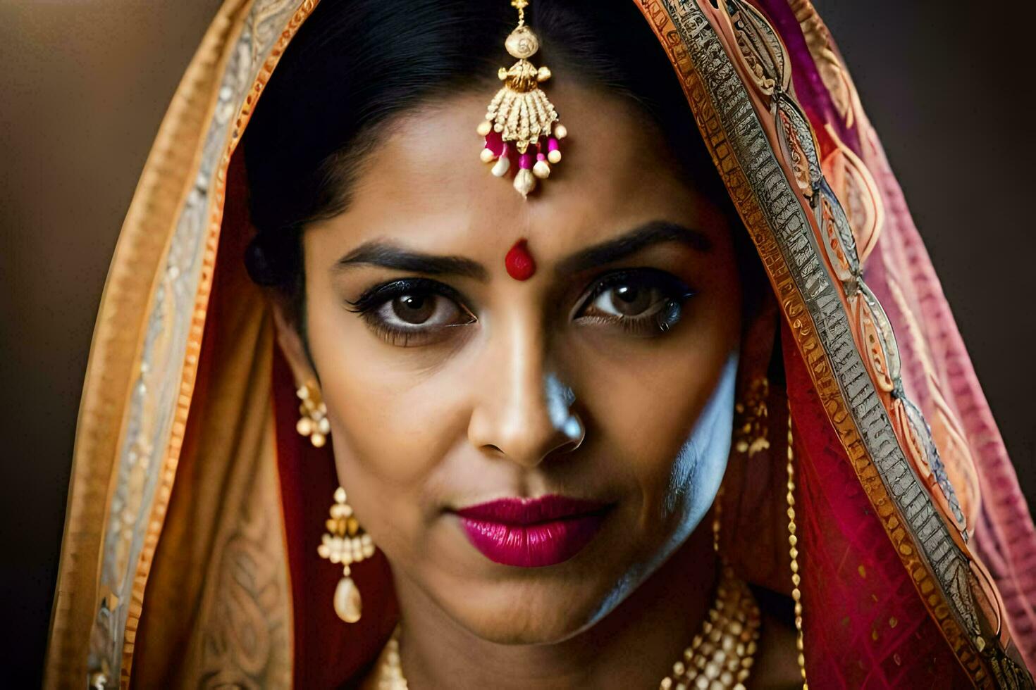 an indian woman in traditional attire. AI-Generated photo