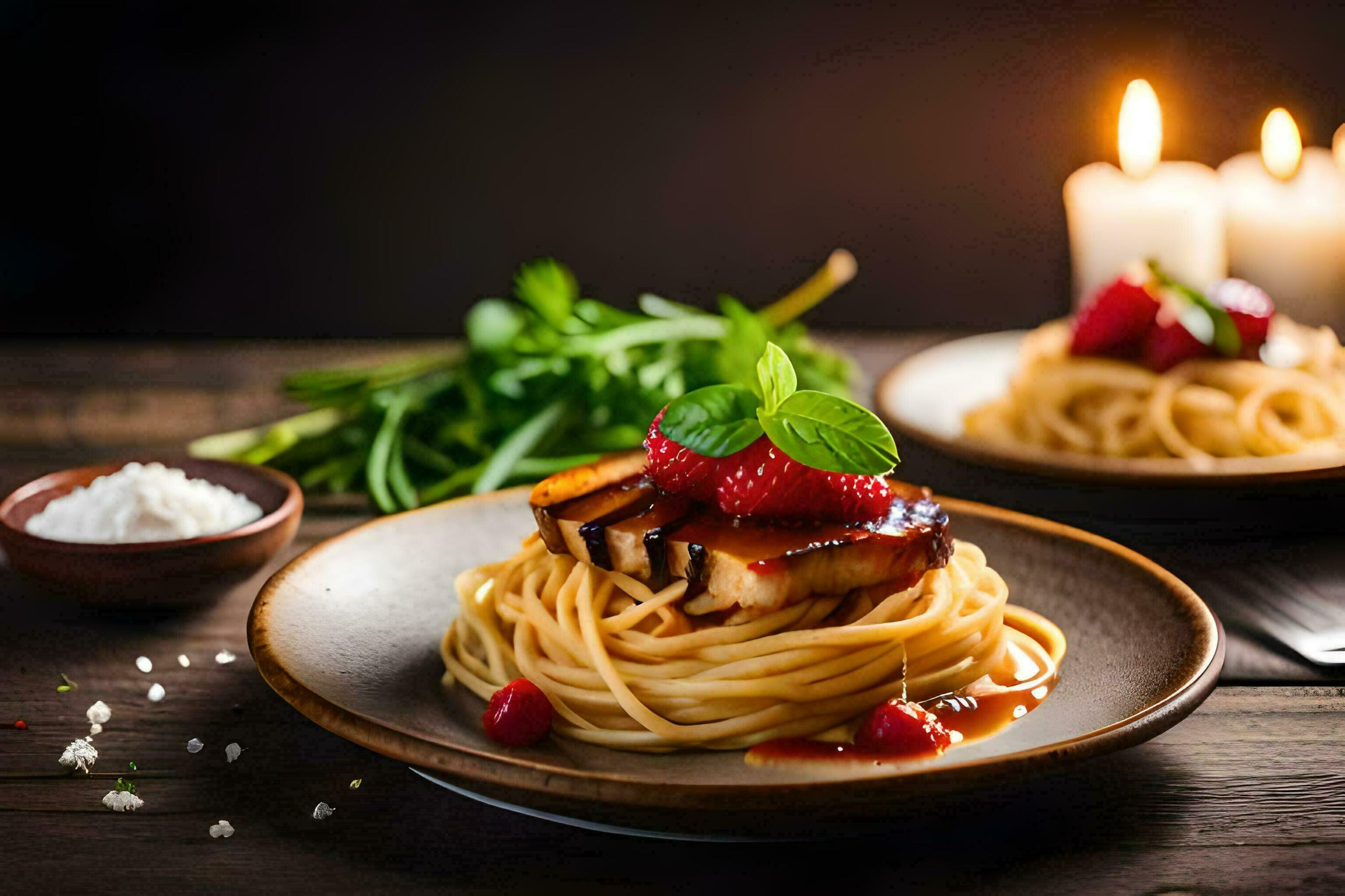 the best pasta recipes for a romantic dinner. AI-Generated 32601912