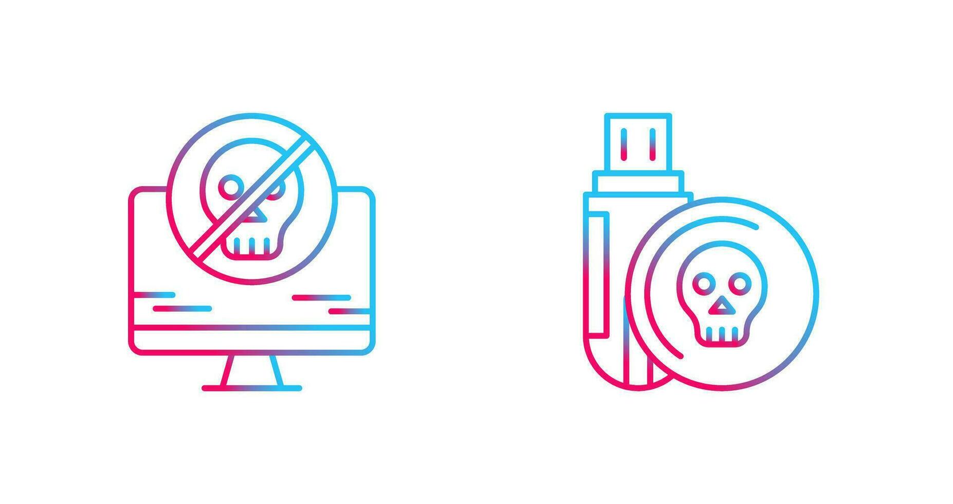Antivirus and Infected Icon vector
