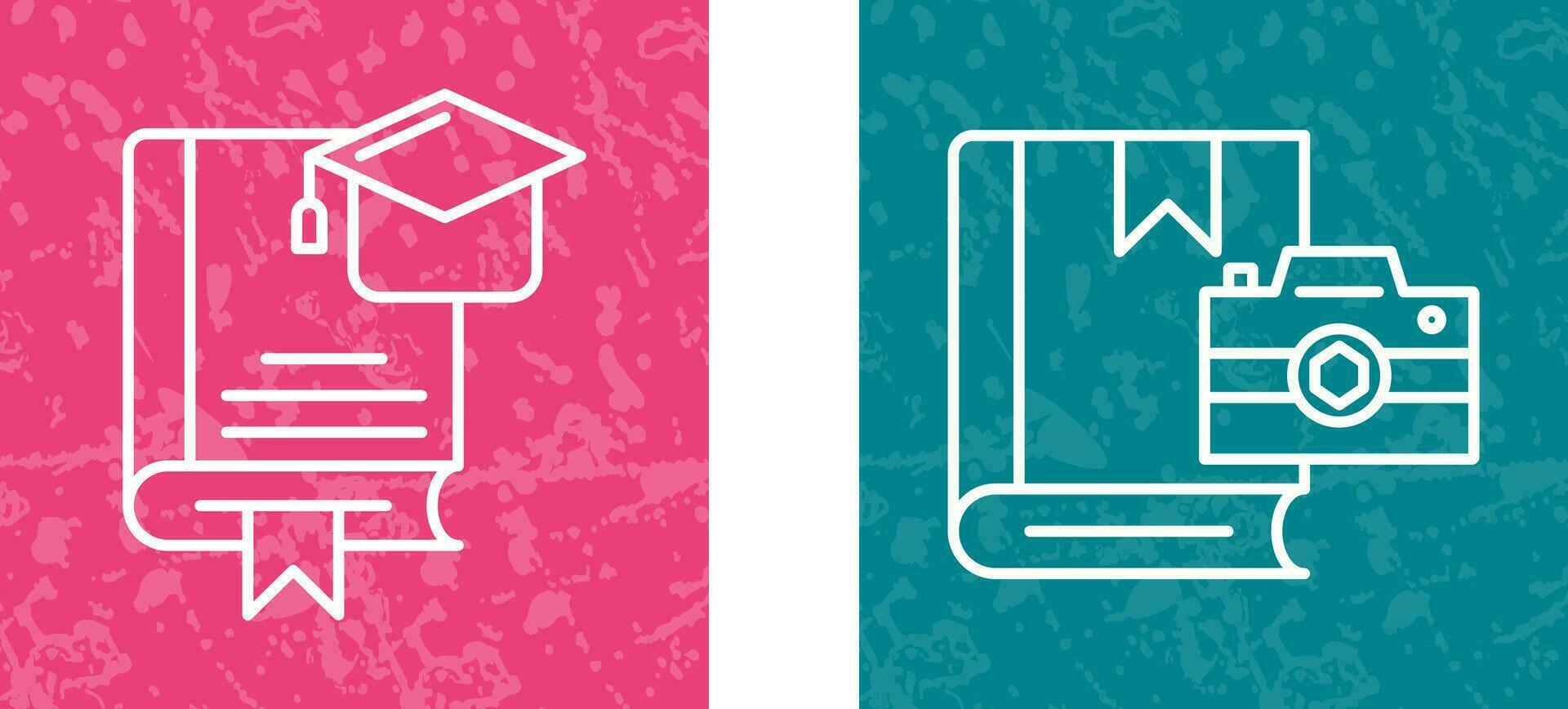 Graduation and Photography Icon vector