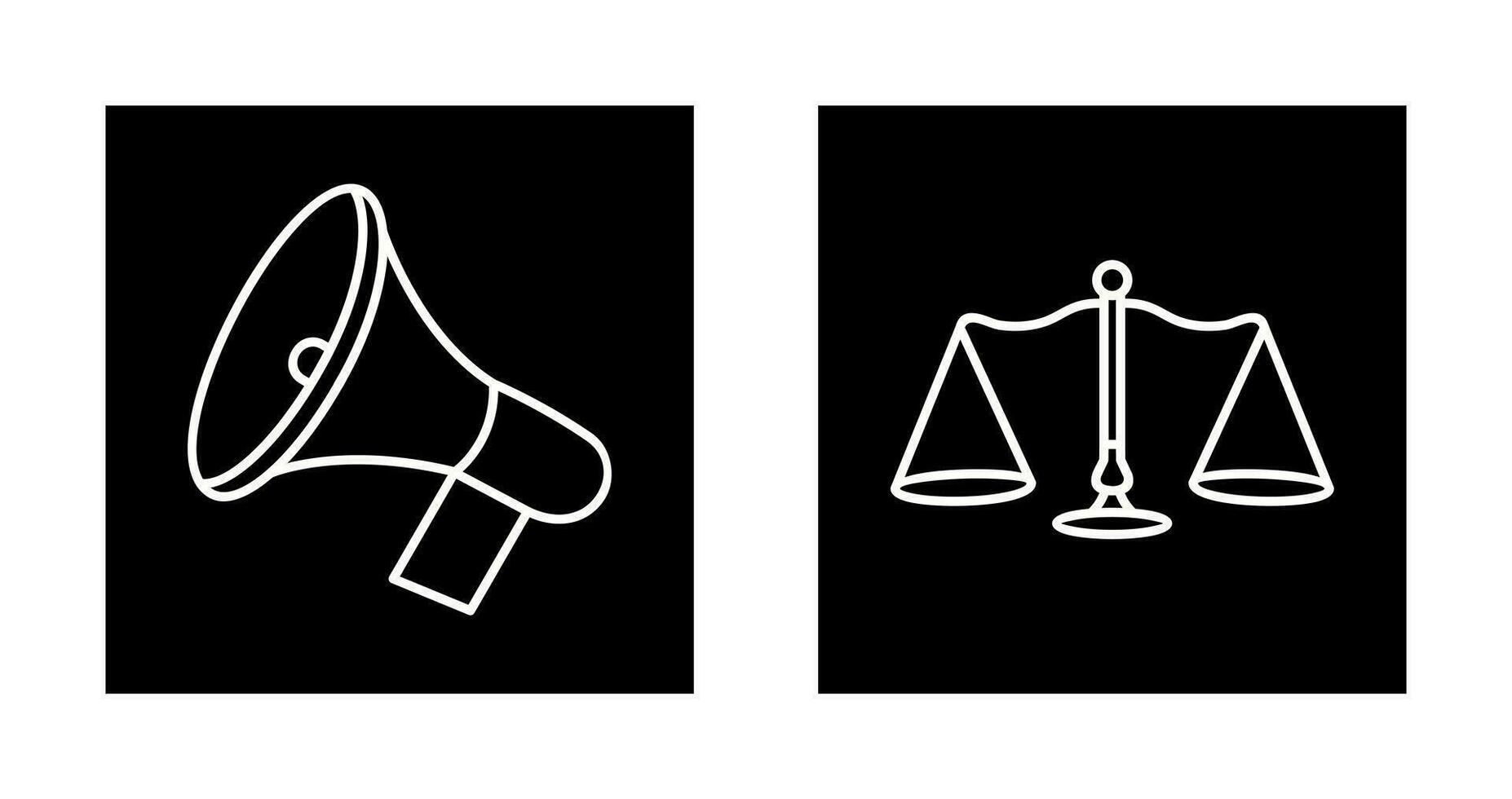 Announcement Speaker and Scale Icon vector