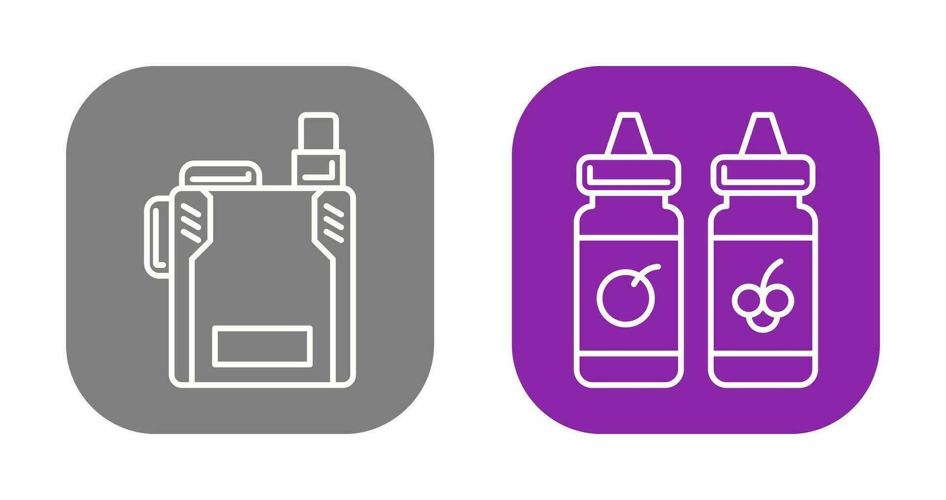 Vape and Vape Liquid Icon vector