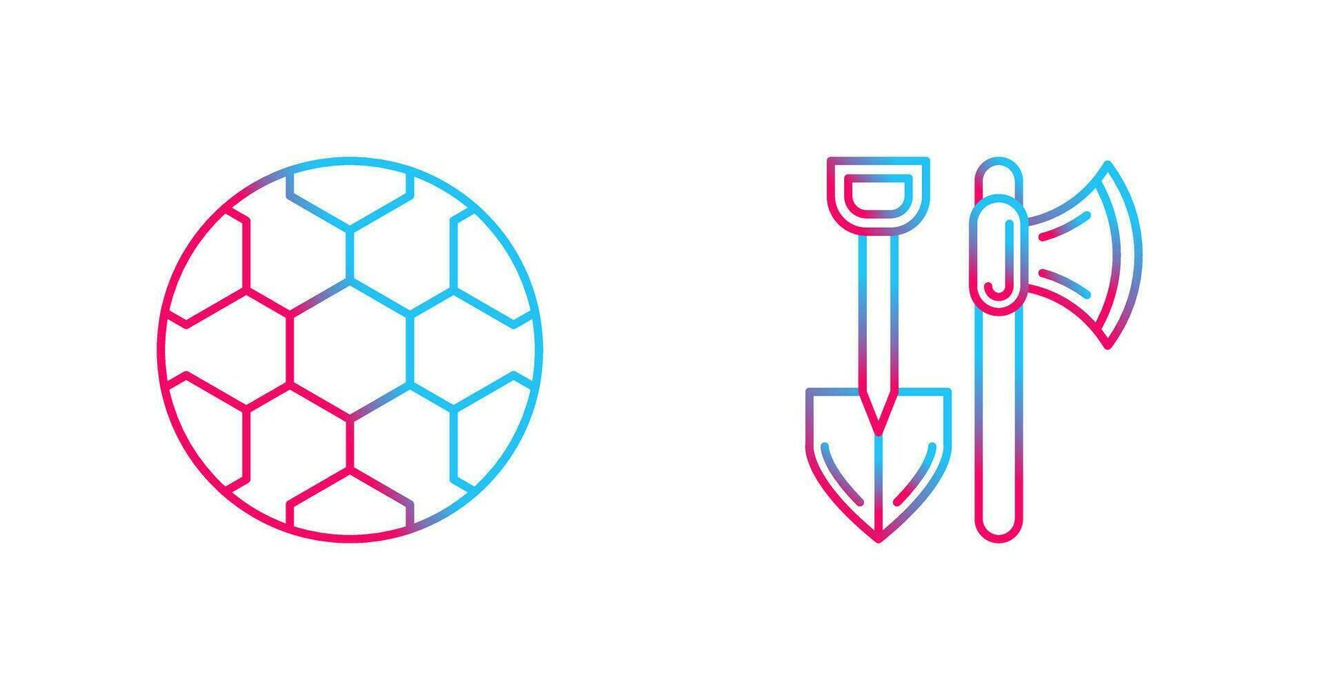 fútbol y herramientas icono vector
