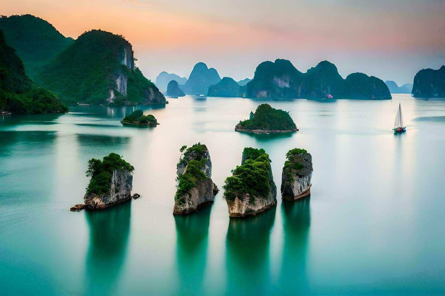 the best places to visit in vietnam. AI-Generated photo