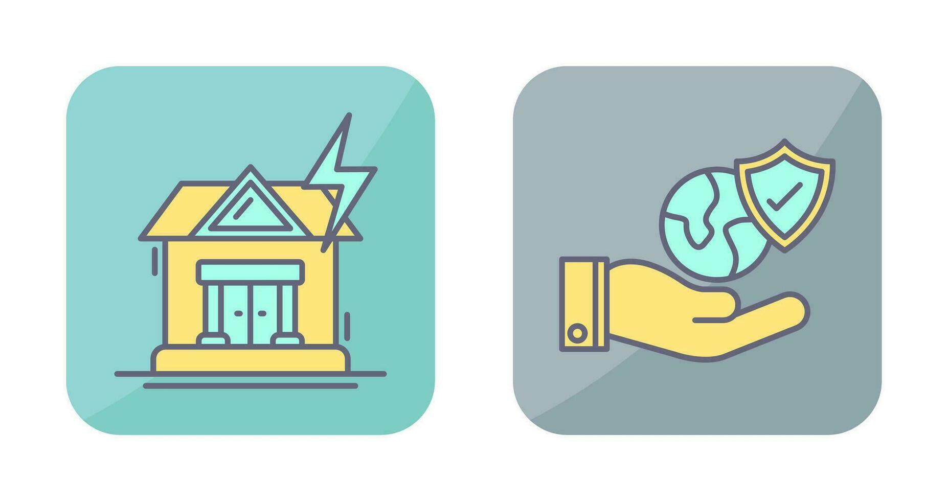 Natural Disaster and Travel Icon vector