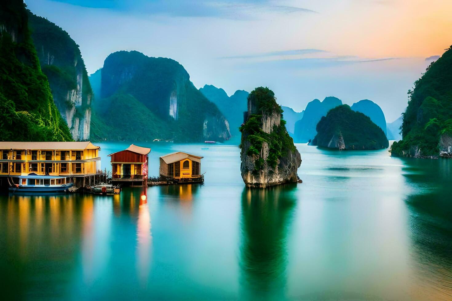 the most beautiful places in vietnam. AI-Generated photo