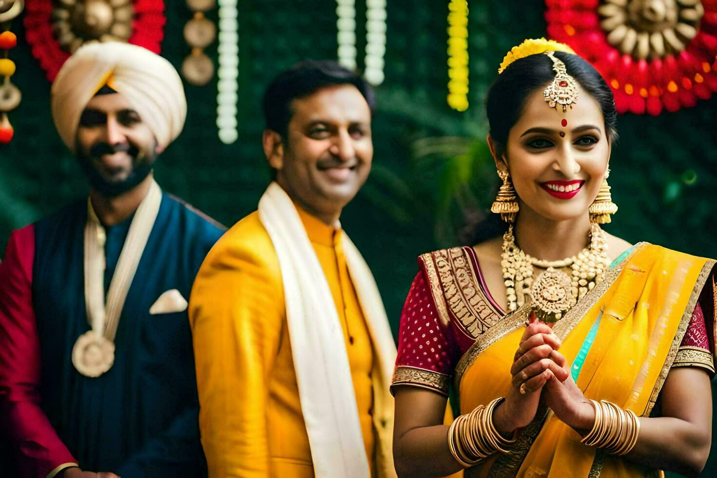 indian wedding in mumbai. AI-Generated photo
