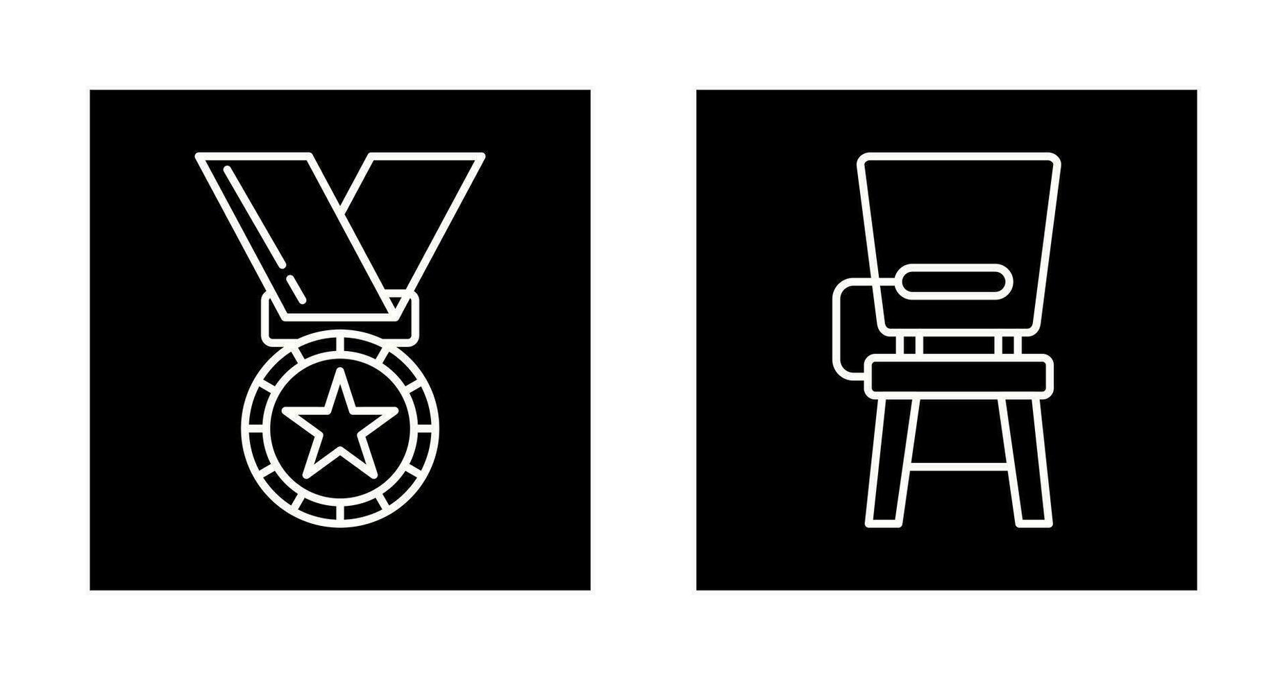 Medal and DeskSnack and Money Icon vector