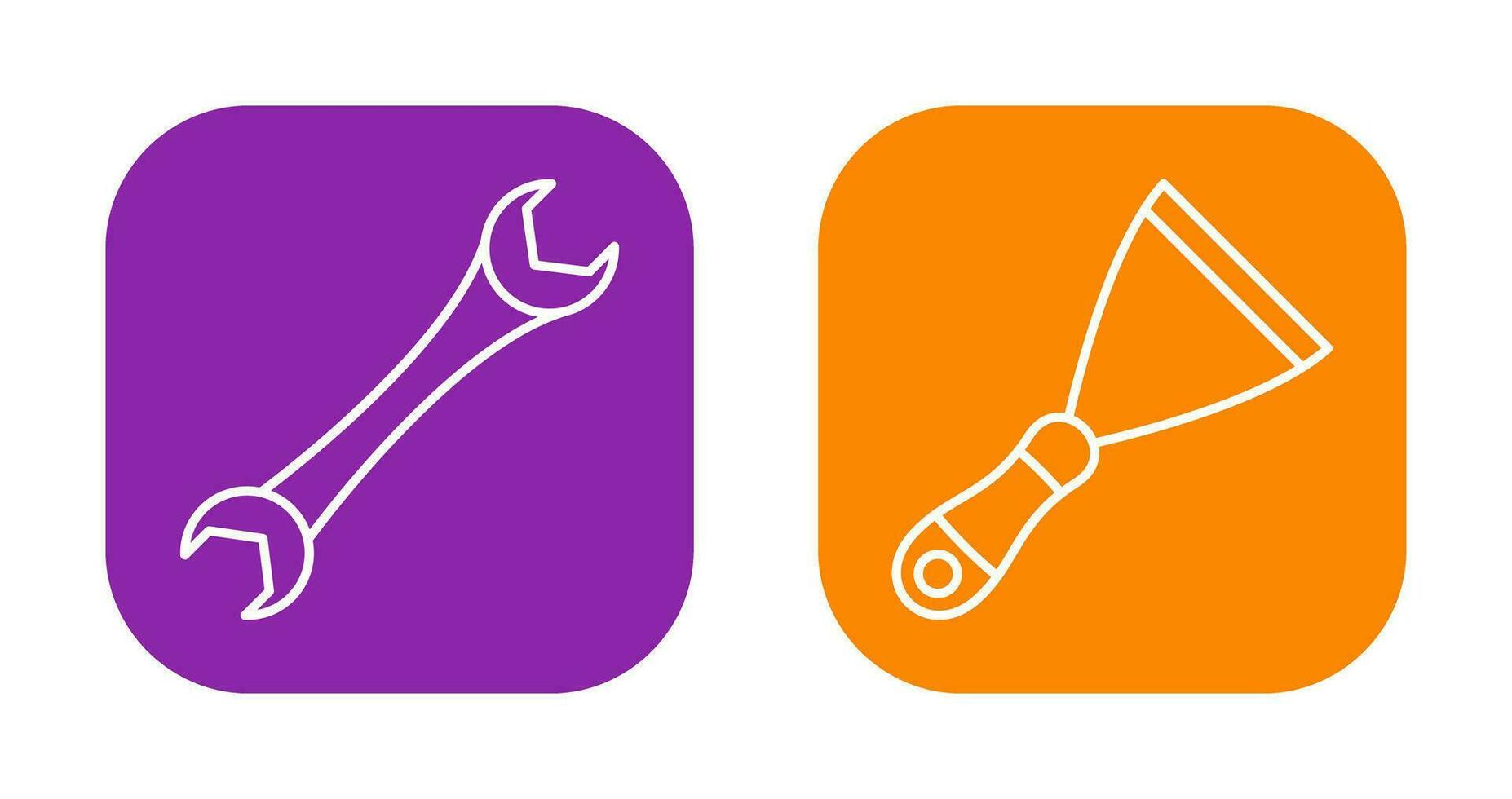 Spanner and Spatula Icon vector