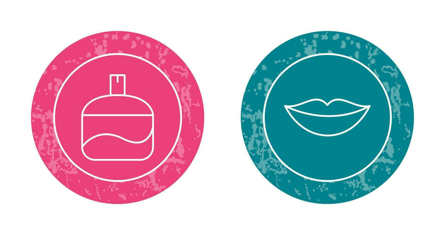 Fragrance and Lips Icon vector