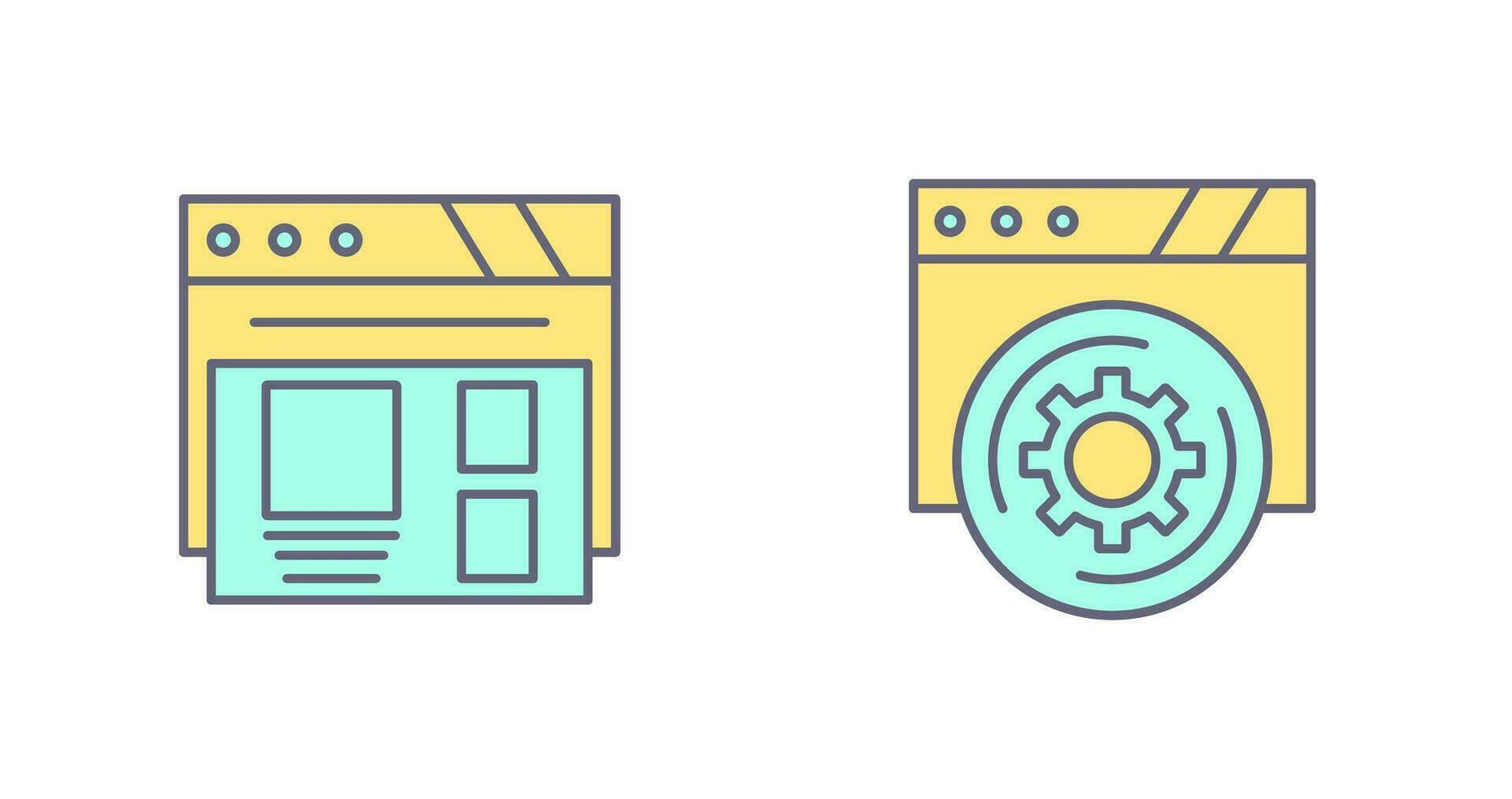 Layout and Setting Icon vector