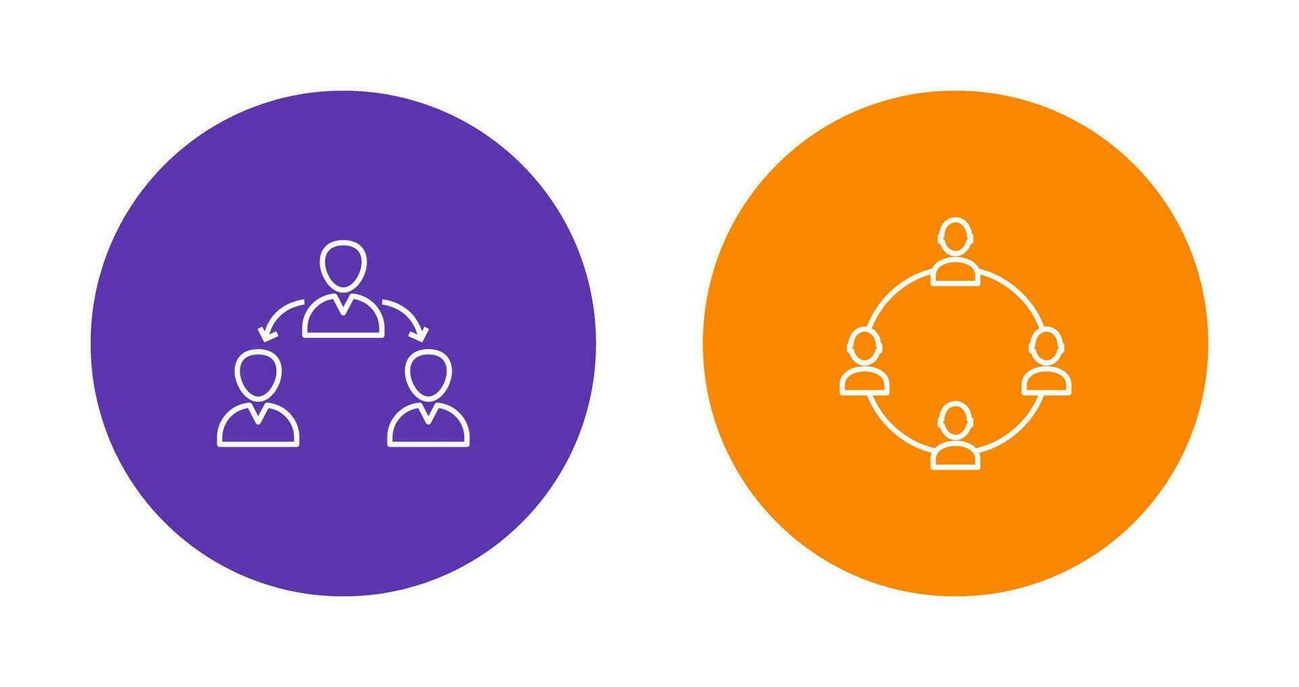 connected user and network group  Icon vector