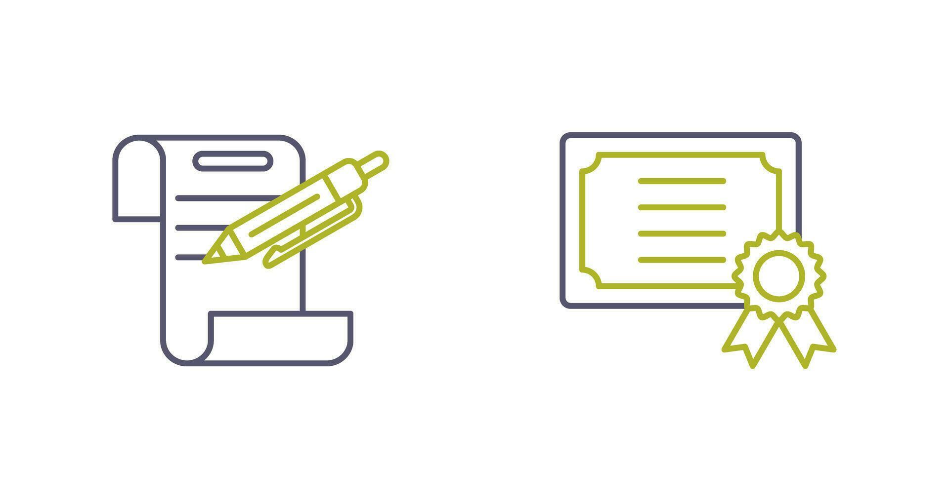 Contract and Certificate Icon 32607320 Vector Art at Vecteezy