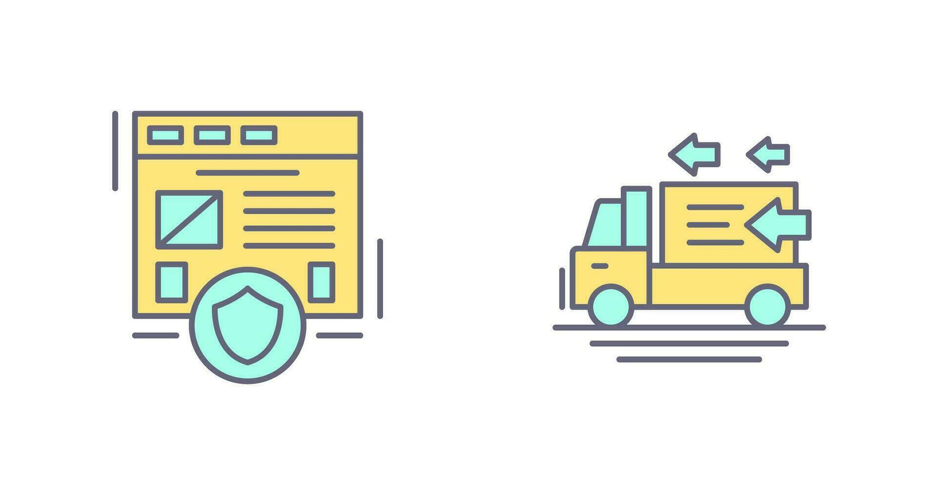 Secure and Order Return Icon vector