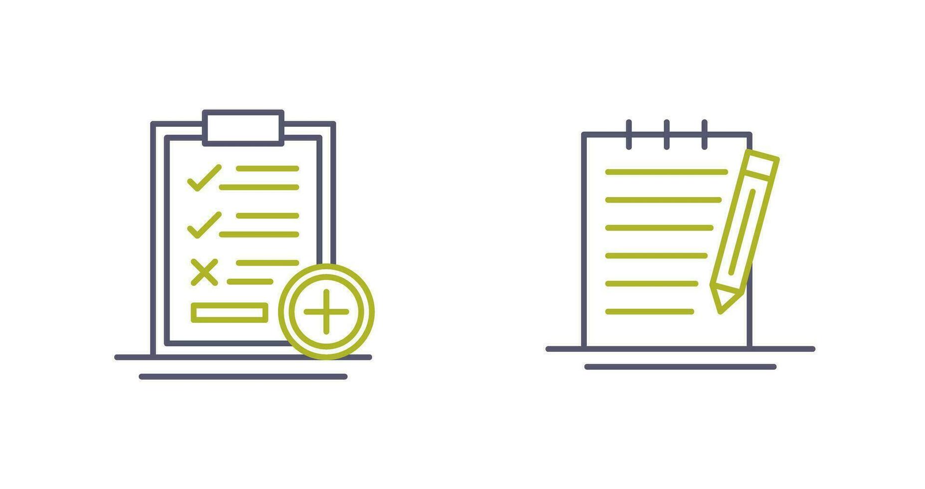 Medical Examination List and Check Up List Icon vector