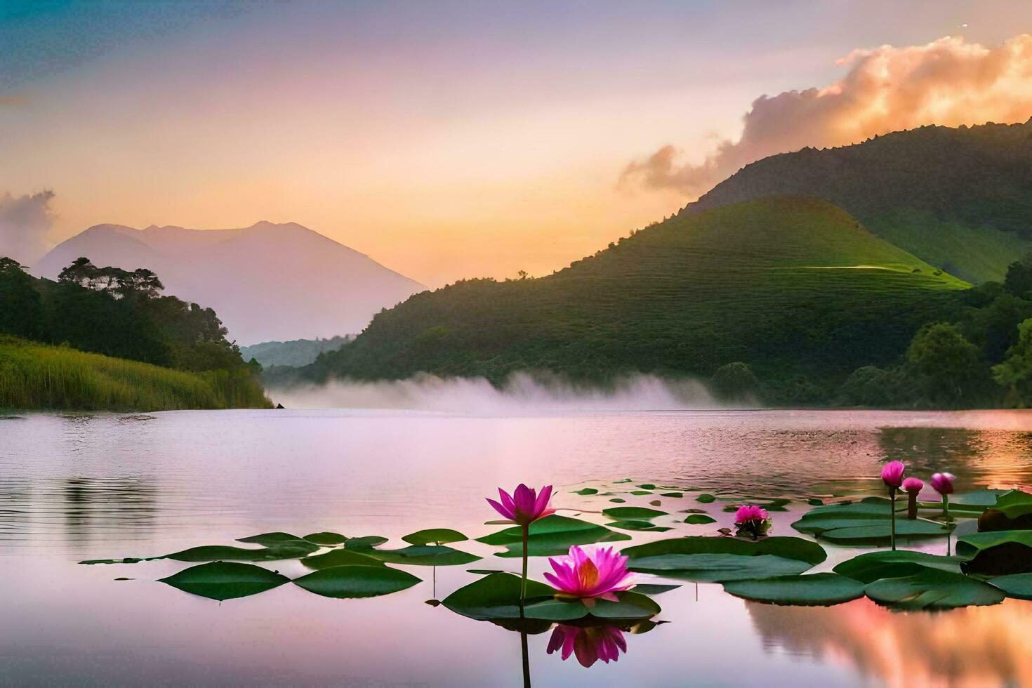 The Lotus Flower Is A Symbol Of Peace And Tranquility AI Generated the-lotus-flower-is-a-symbol-of-peace-and-tranquility-ai-generated