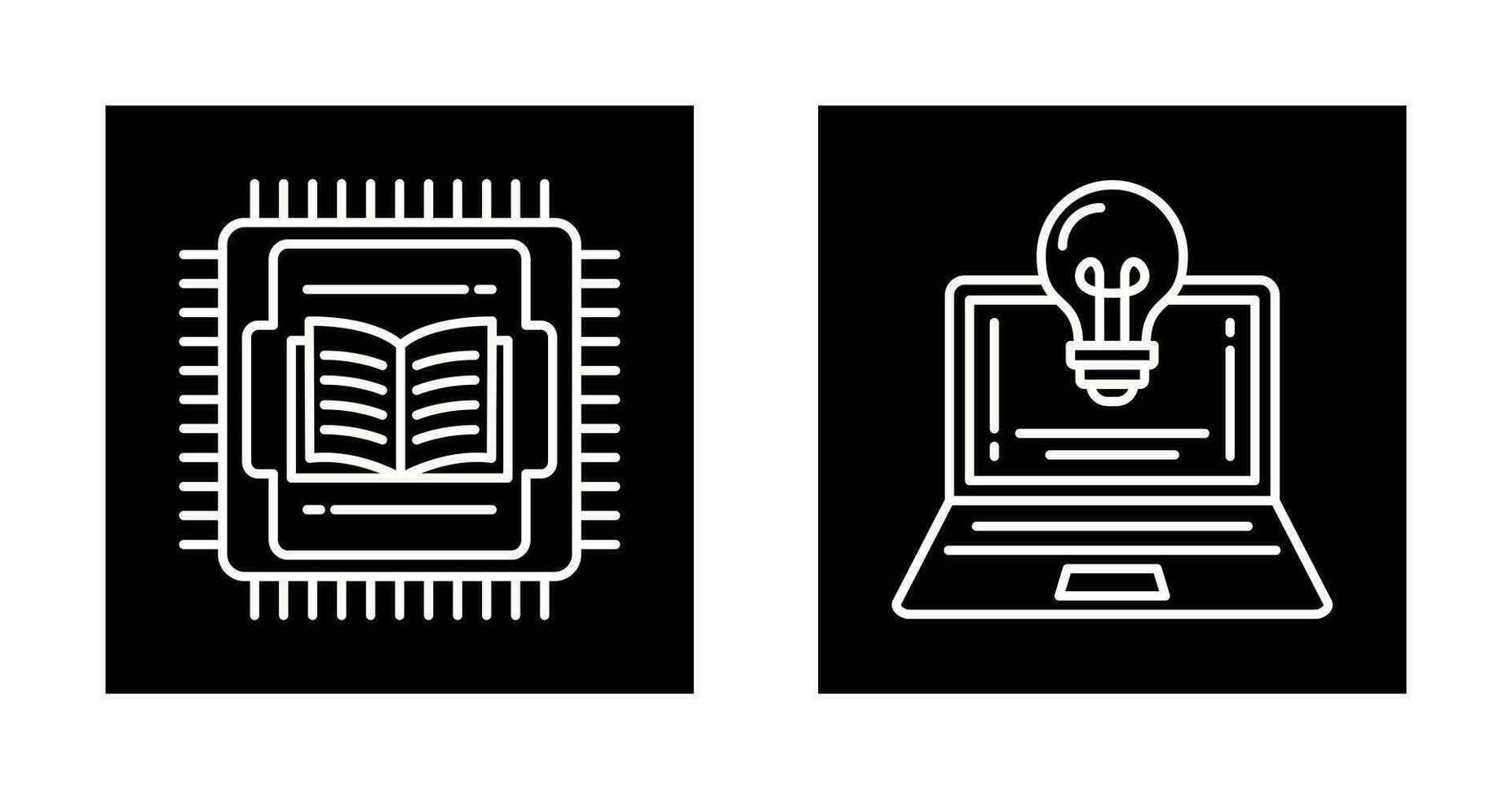 Cpu and Lamp Icon vector