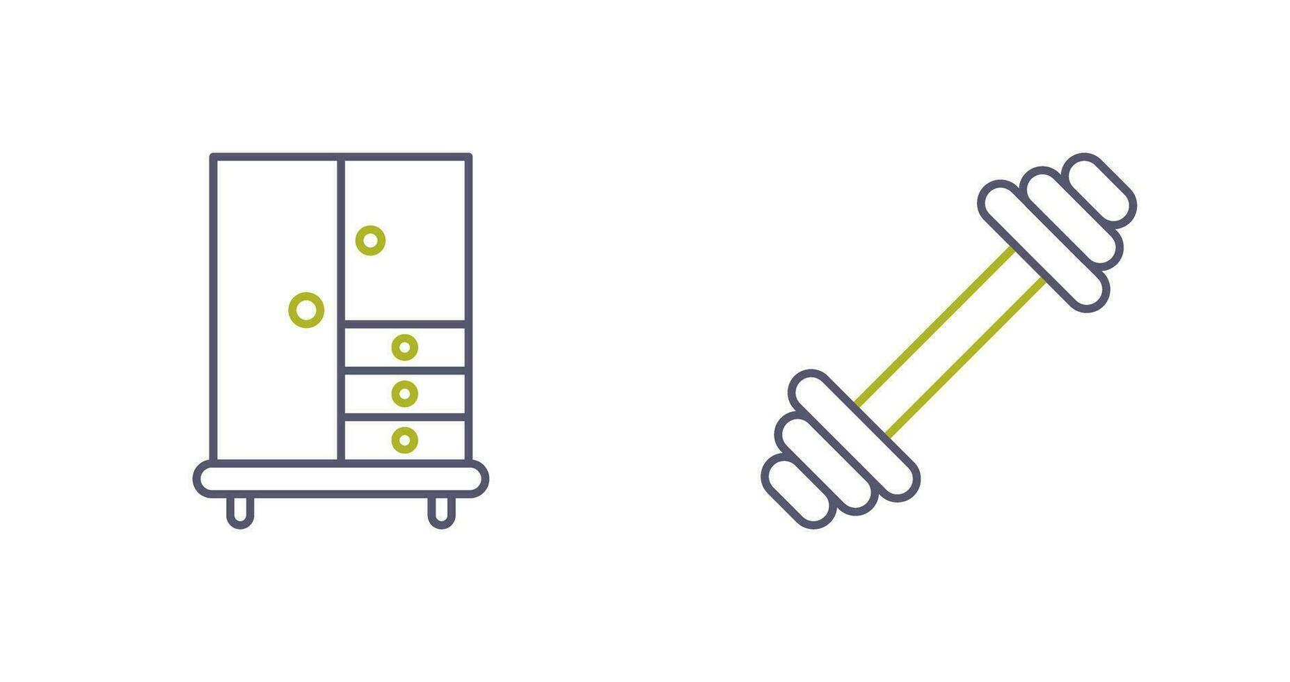 Closet and Gym Icon vector