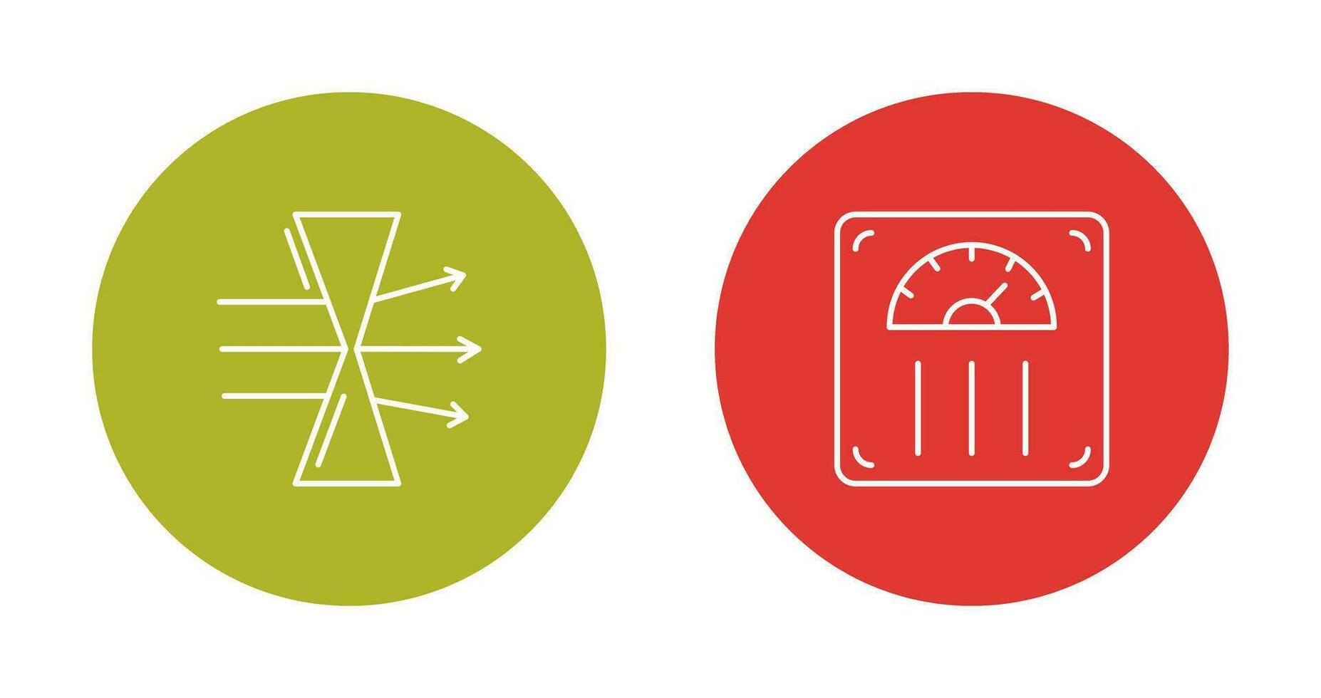 Dispersion and Weight Scale Icon vector