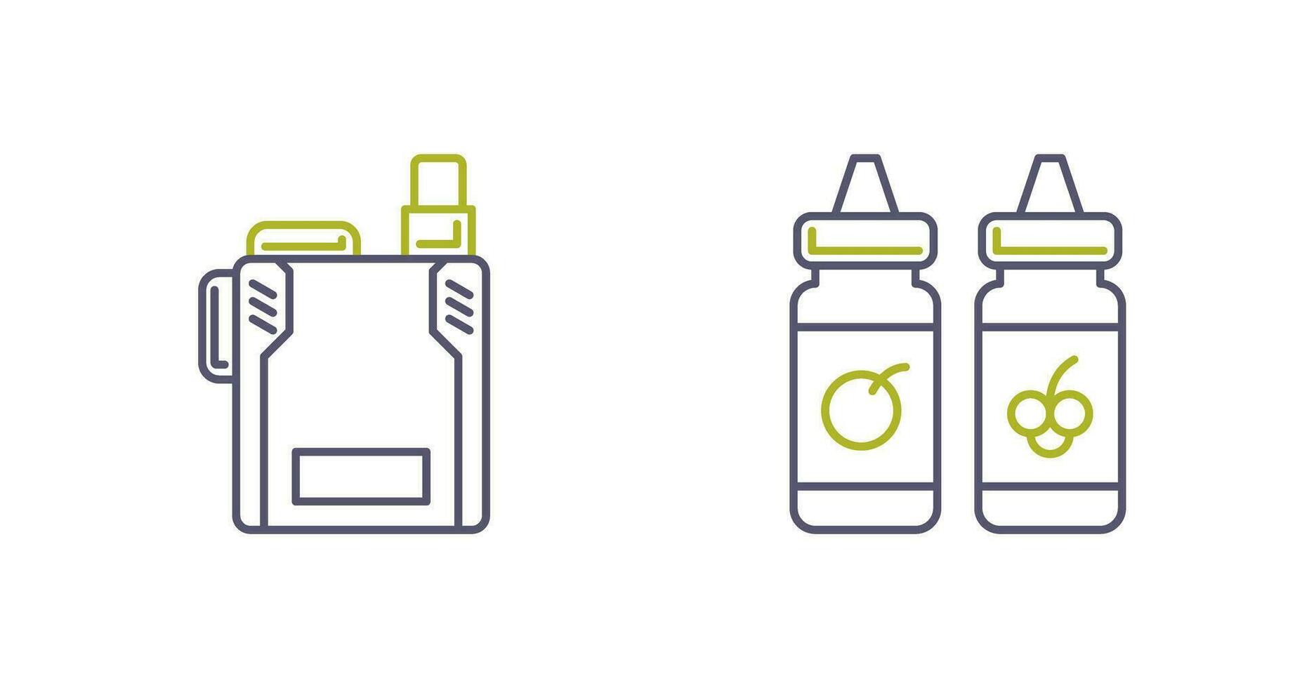 Vape and Vape Liquid Icon vector