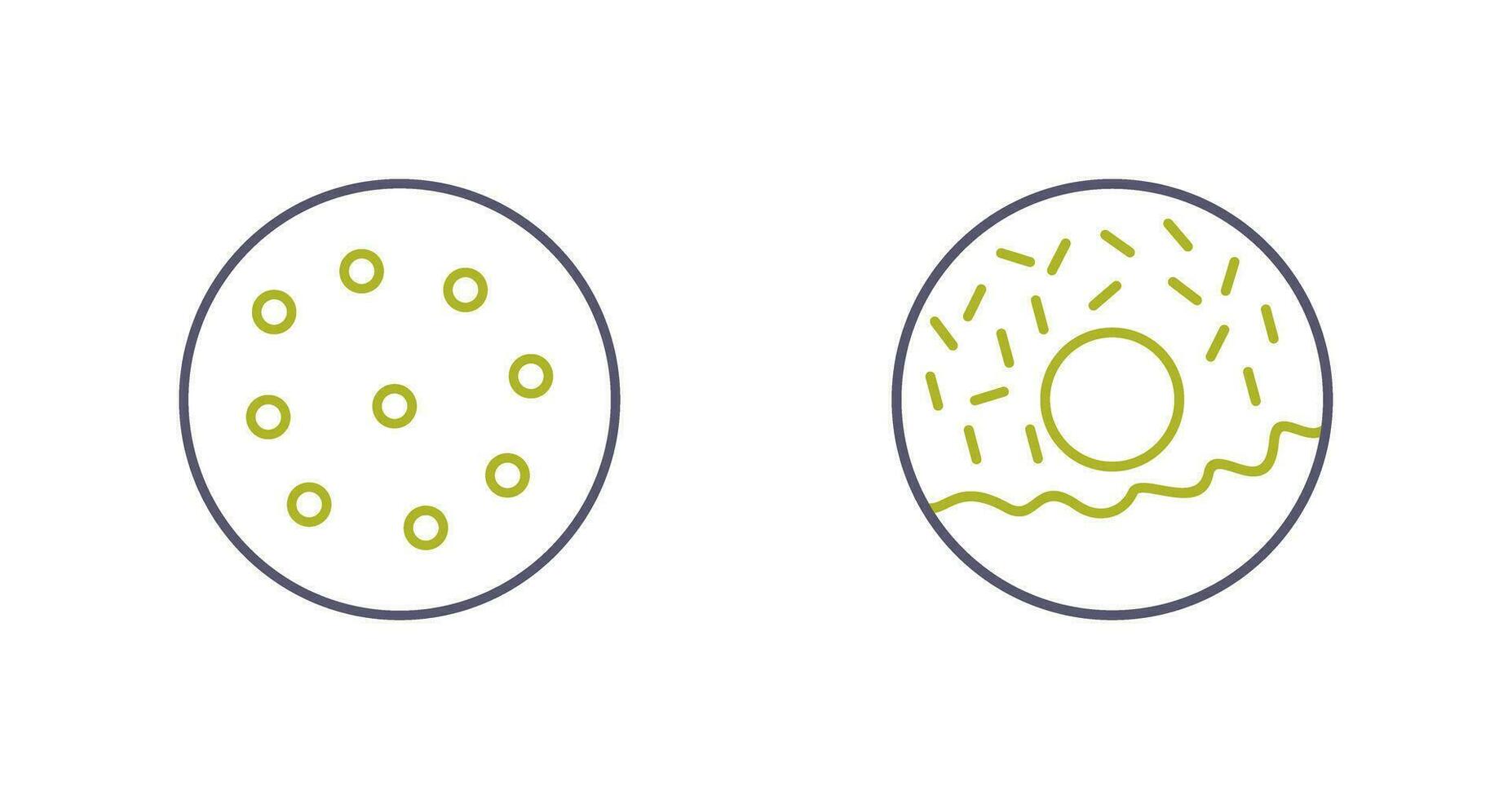 cookie and doughnut Icon vector