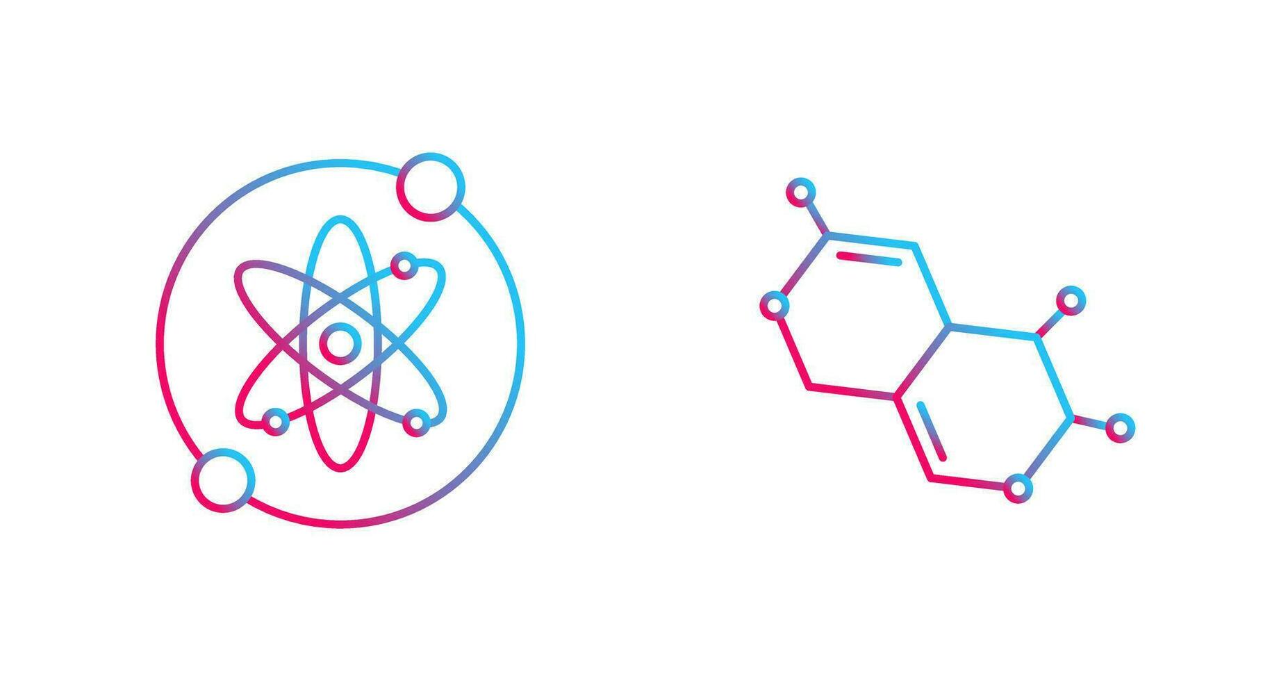 Proton and Molecule Icon vector