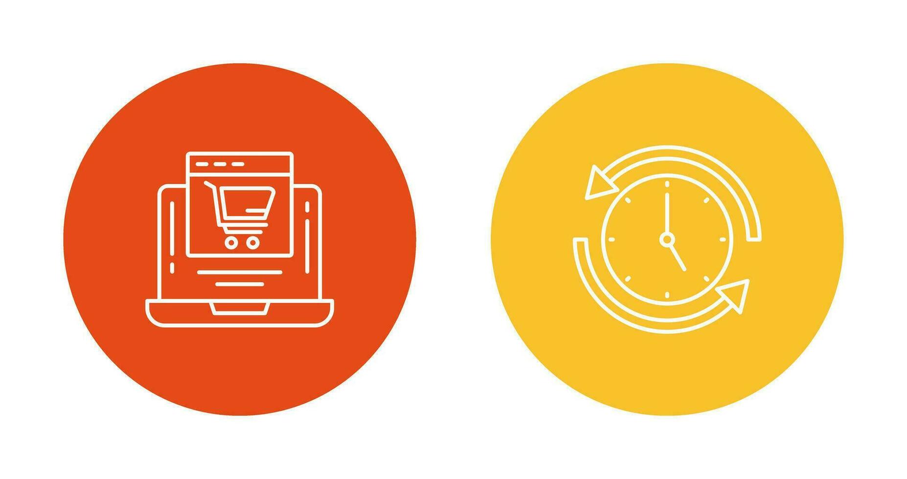 Add to Cart and Run time Icon vector