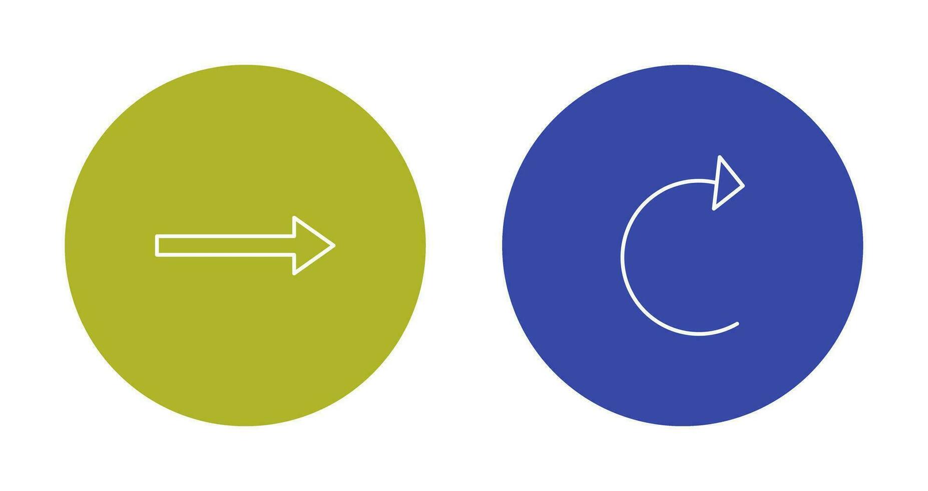 right arrow and reload Icon vector