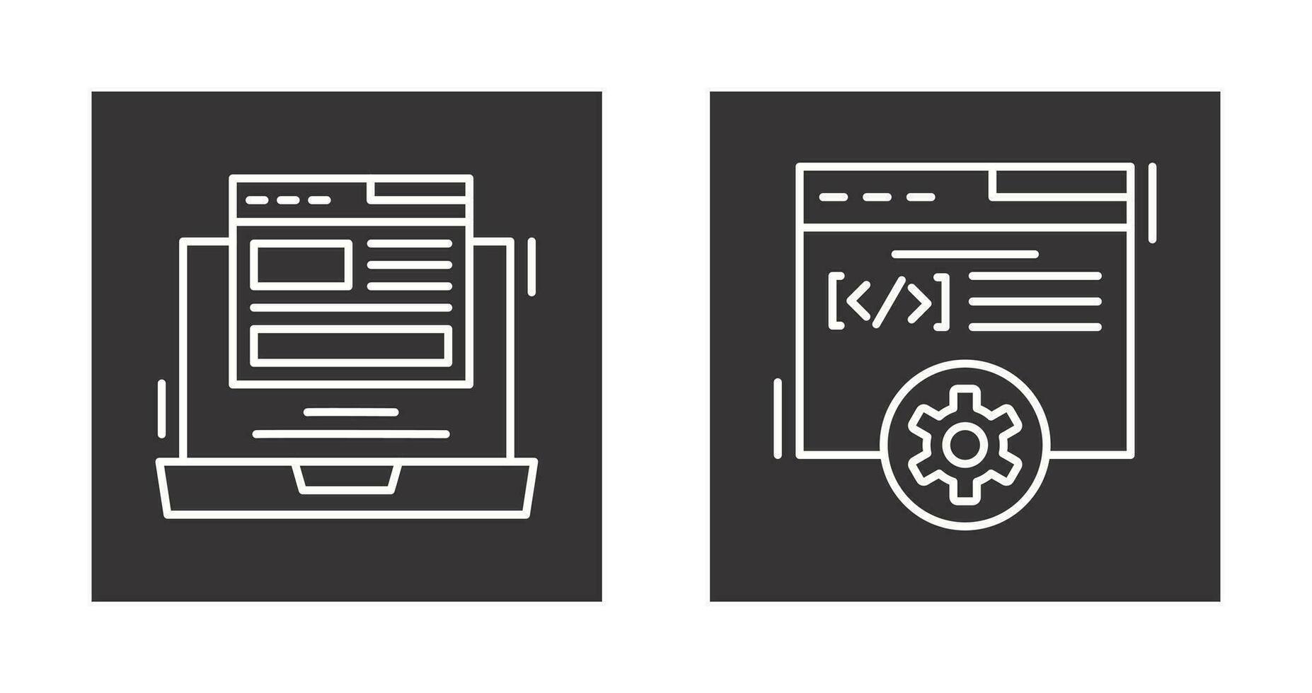Layout and Development Icon vector