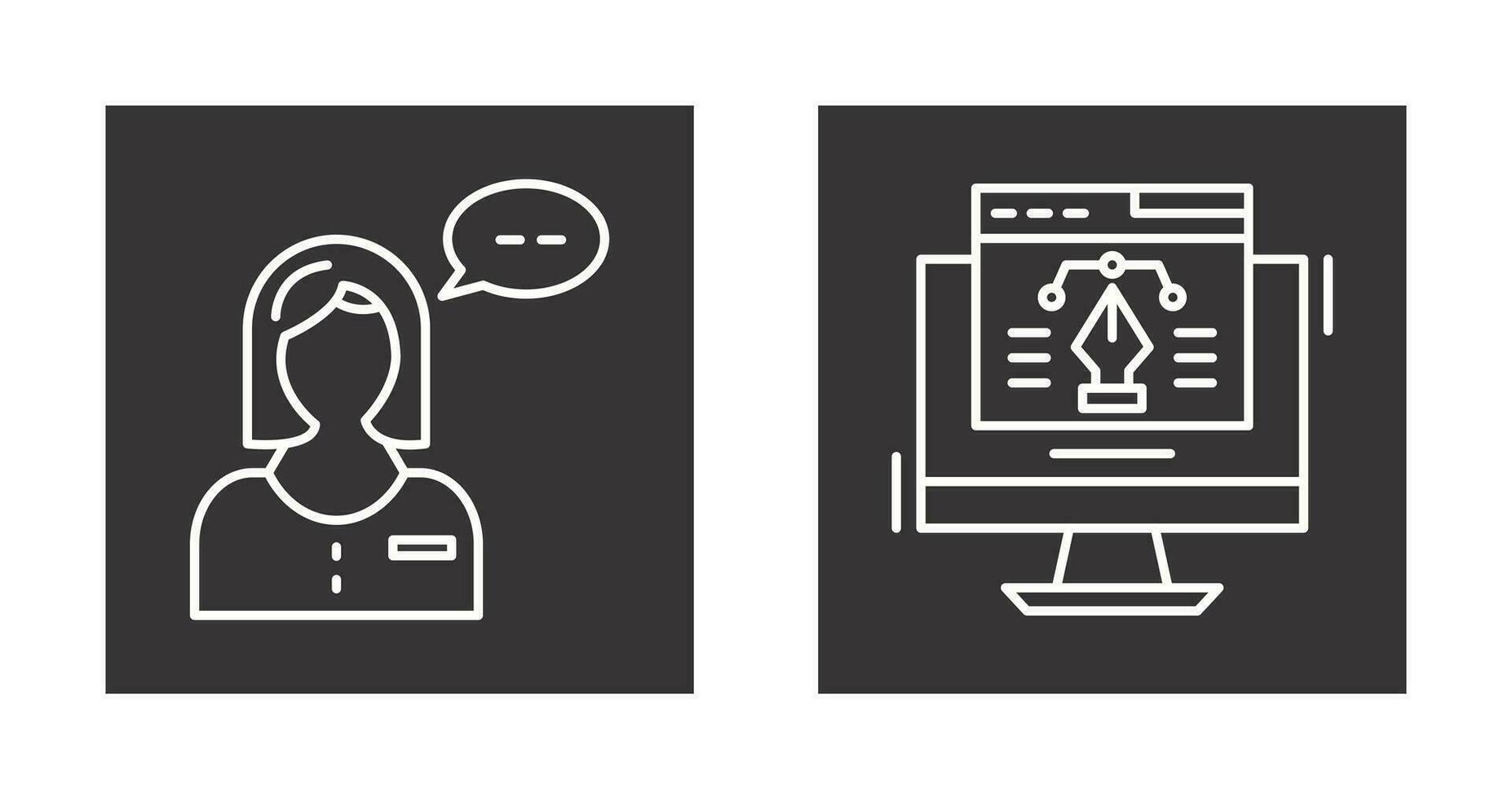 Consulting and Web Design Icon vector