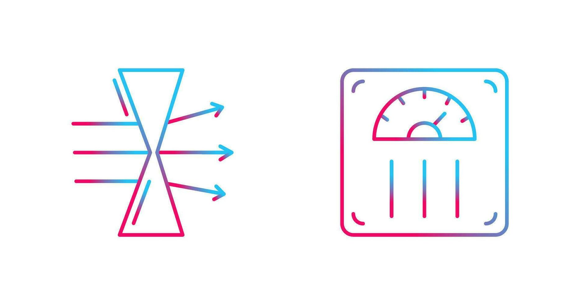 Dispersion and Weight Scale Icon vector