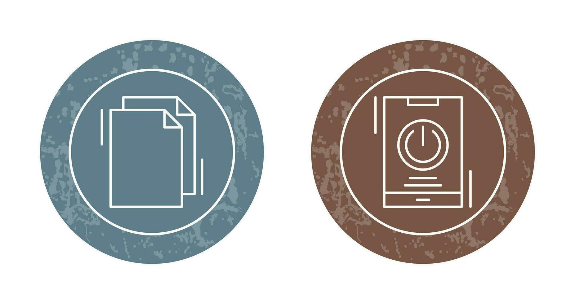 Copy and Power Icon vector
