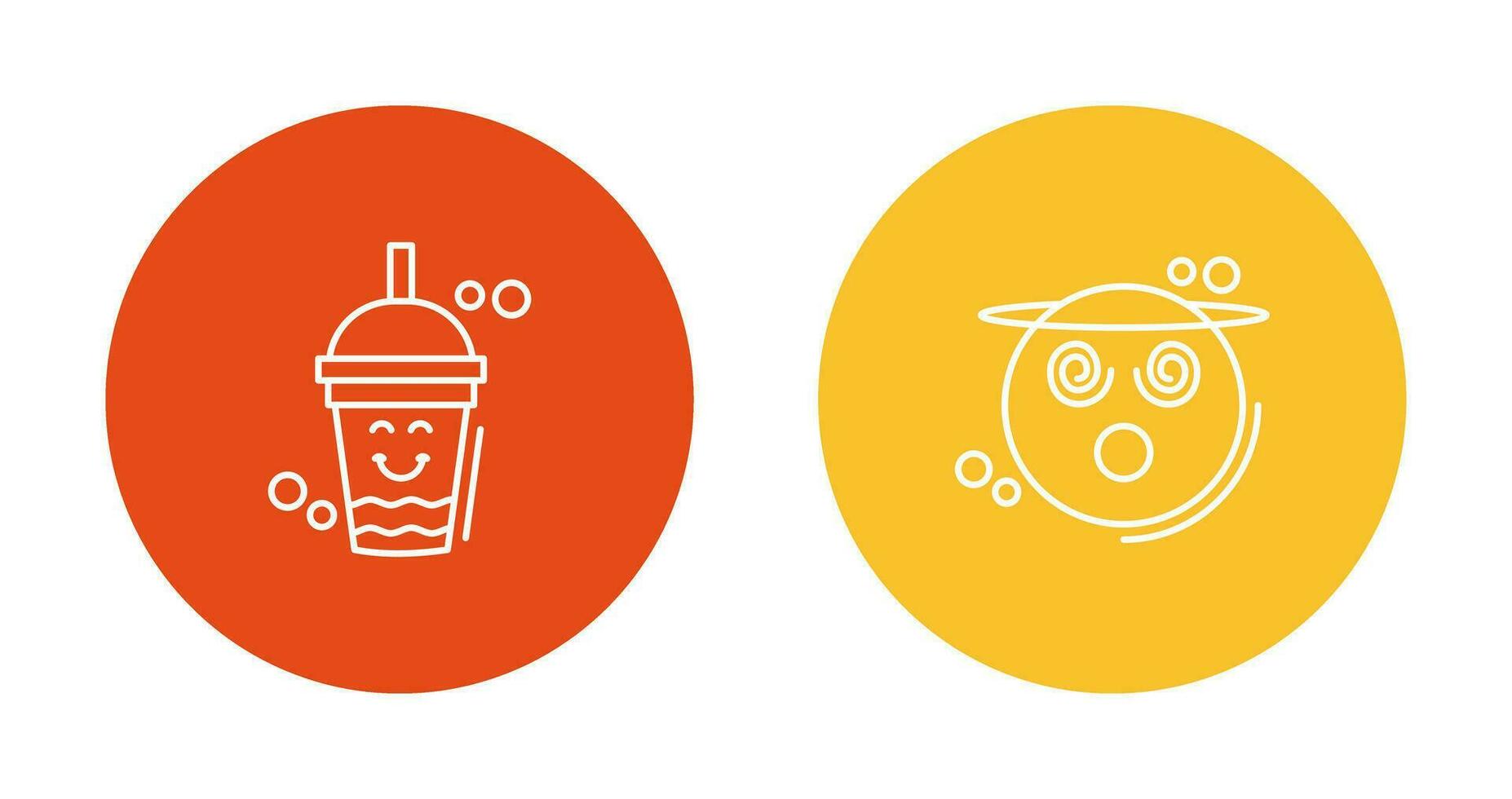 Drink and Dizzy Icon vector