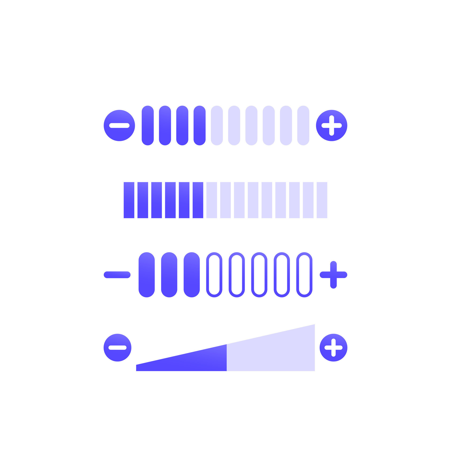 volume control vector elements for apps 32611147 Vector Art at Vecteezy