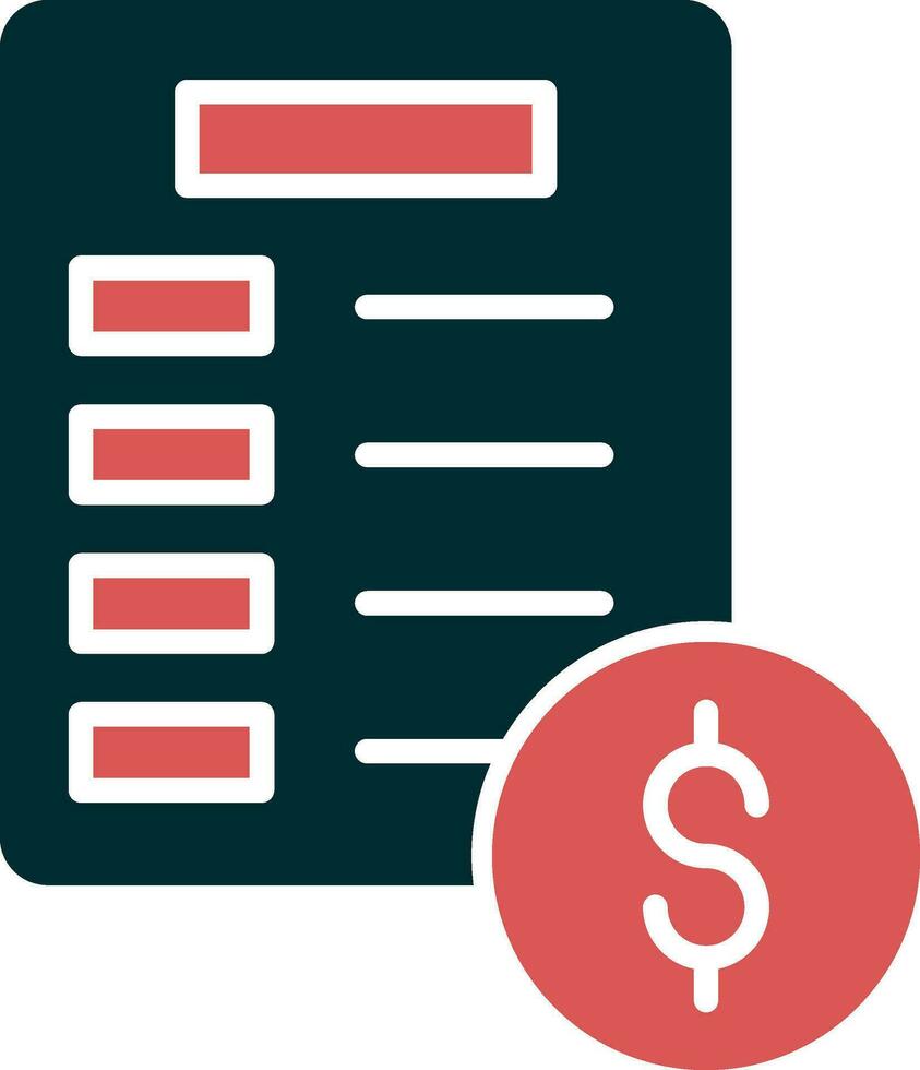 Invoice Vector Icon