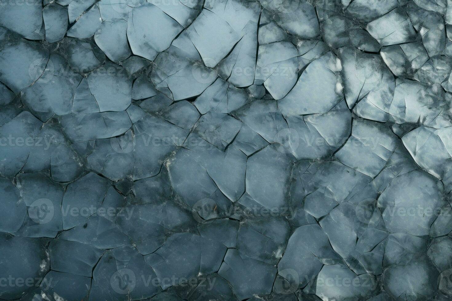 Treacherous Crack ice surface. Generate Ai photo
