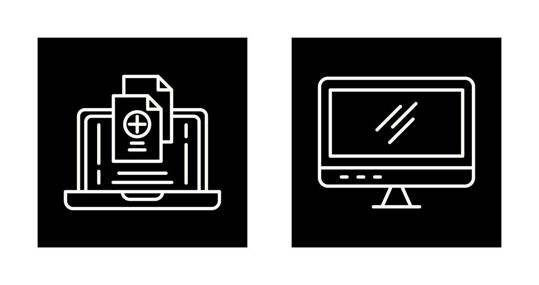 Screen and Add Icon vector