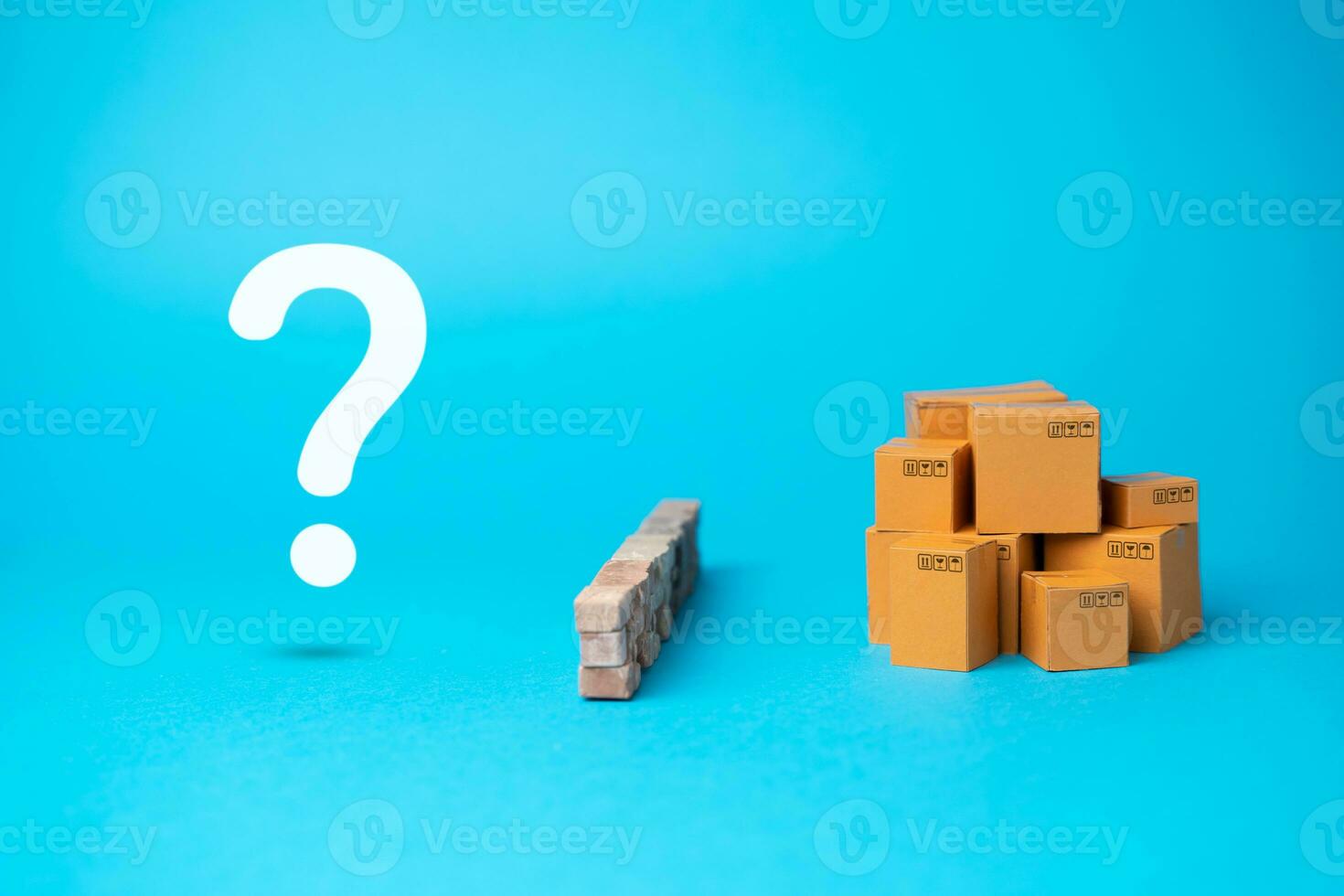 Trade and exchange. Barter relationship. Open new markets for selling goods. The other side of the trade has nothing to offer. Explore legal ways to continue trading. photo