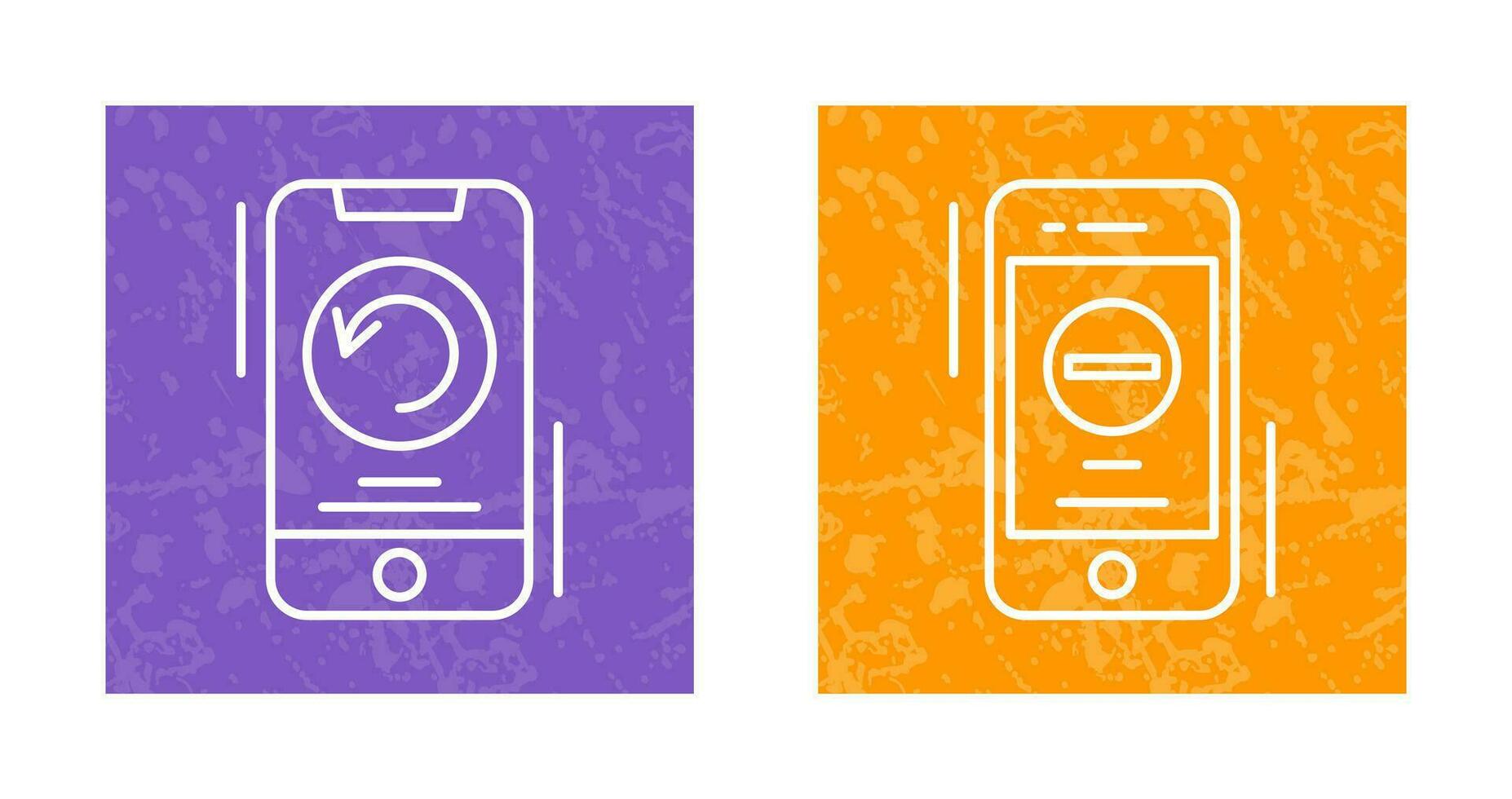Restart and Remove Icon vector