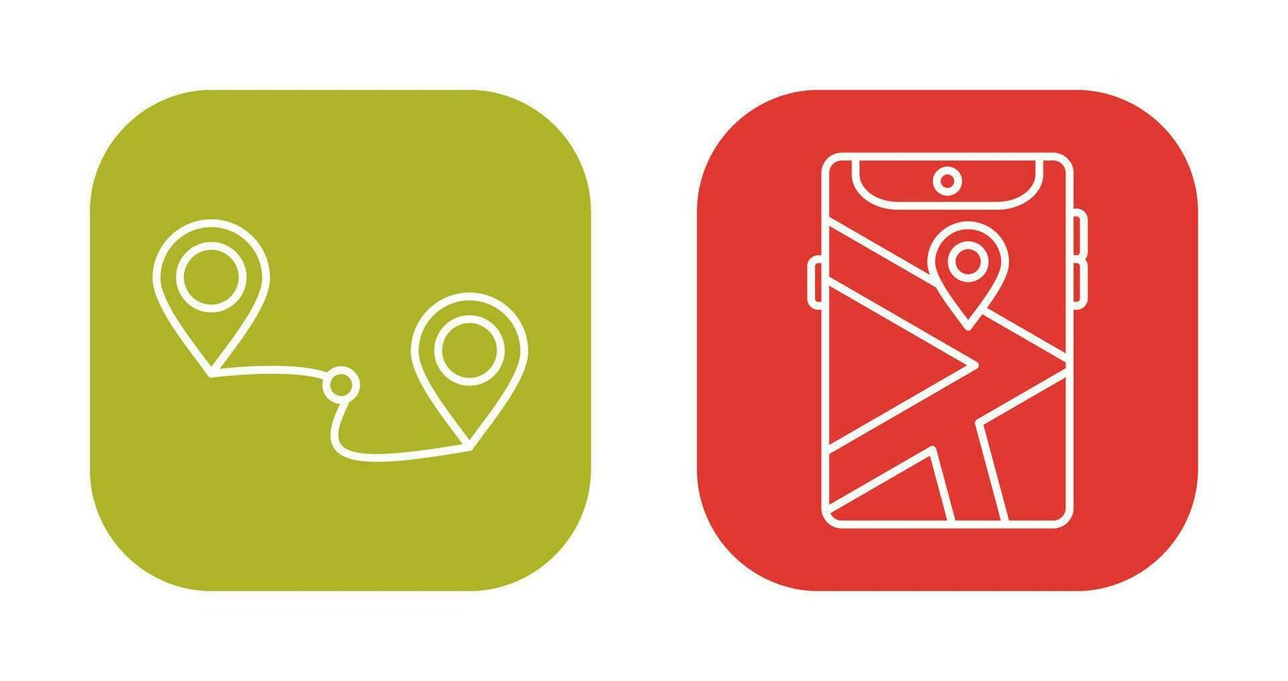 Route and Gps Icon vector